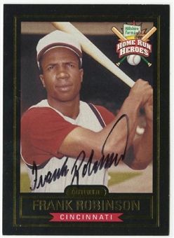 Lot of (28) Frank Robinson Signed Home Run Heroes Cards